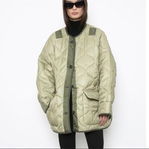 Frankie shop teddy quilted jacket!